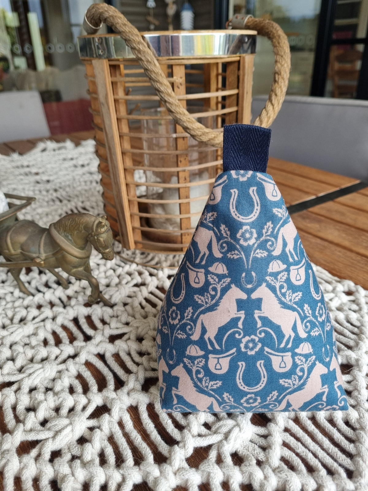 Door Stop - Horse Equestrian pattern - Includes Post