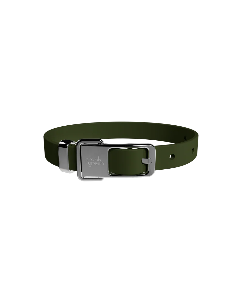 Frank Green Pet Collar + Name Tag Khaki