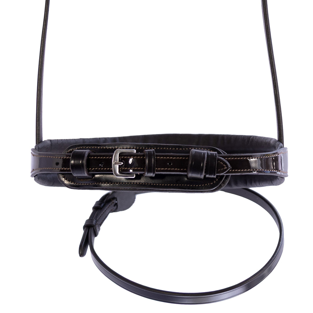Contour Patent Hanoverian Eventer - Havana Noseband