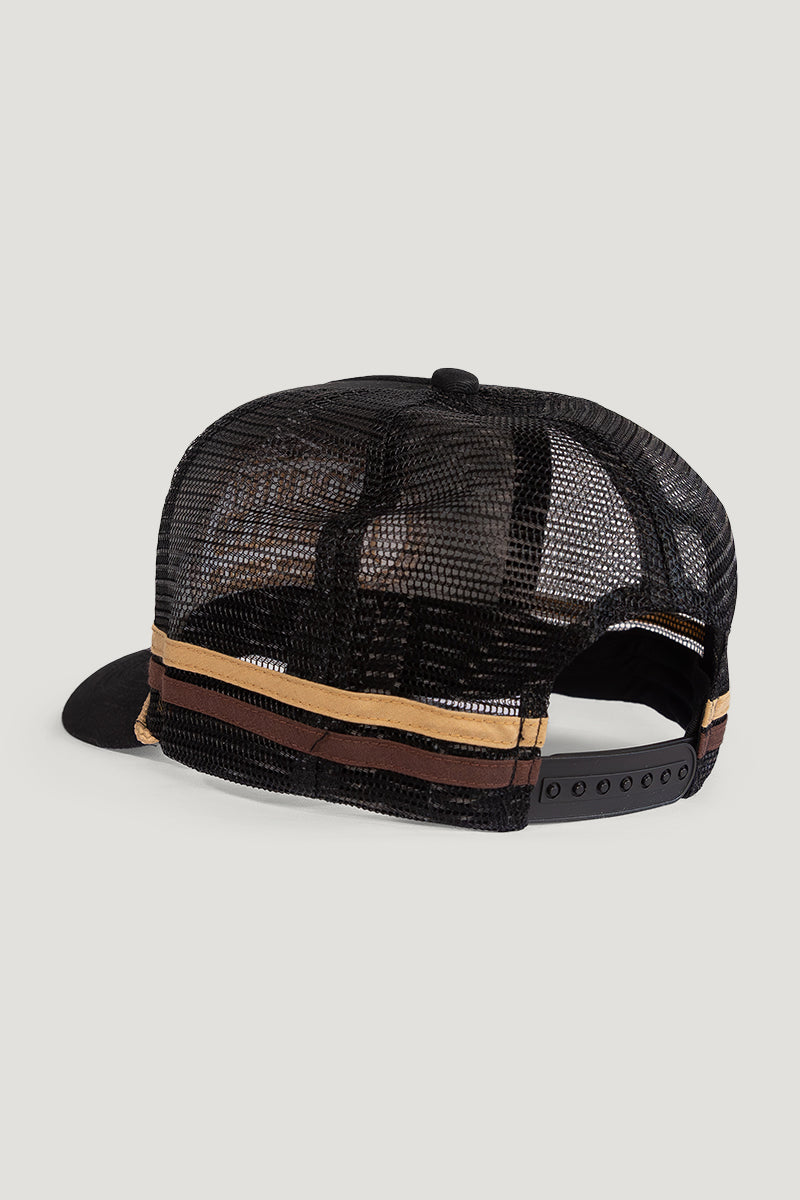 Country Labelled Cap - CL Badge Black & Gold