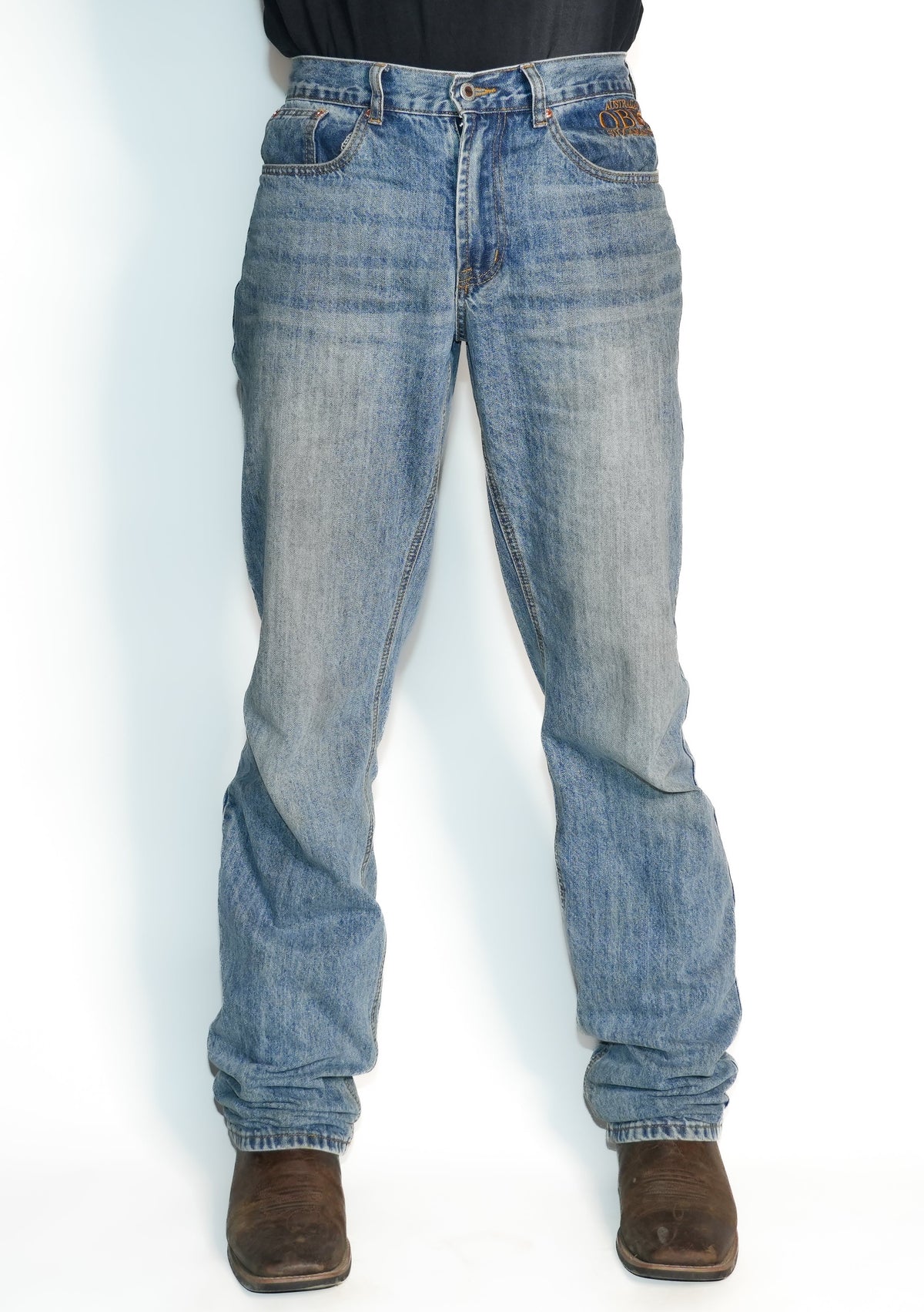 Drover Mens Gold Stitch Relaxed Fit Jean