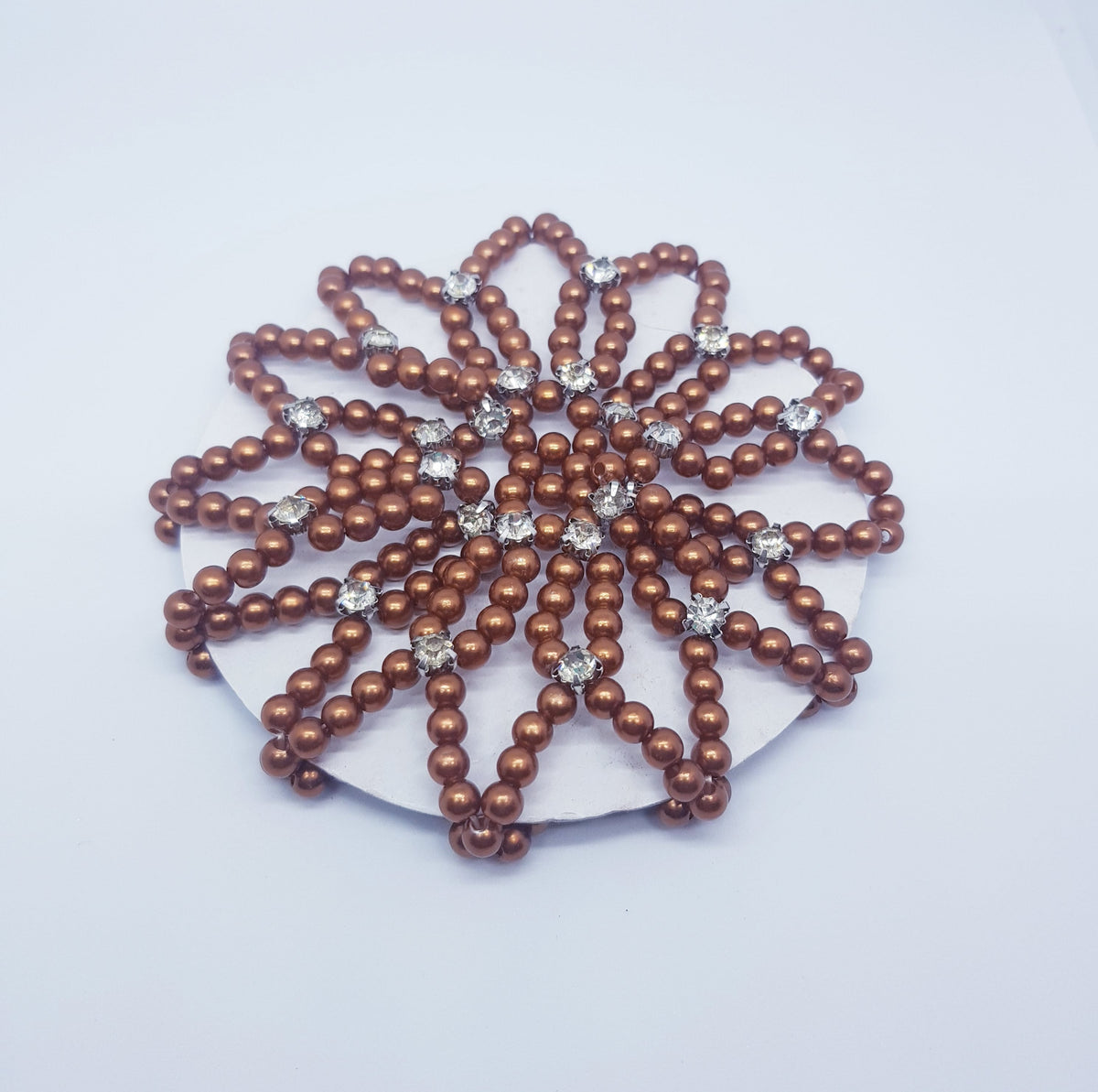 DUCHESS pearl and crystal hair bun cover – Various Colours - Free post in Australia