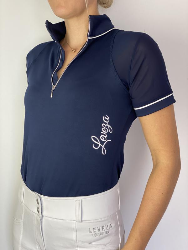 LEVEZA Naïma Training Riding Shirt - Navy - CLEARANCE