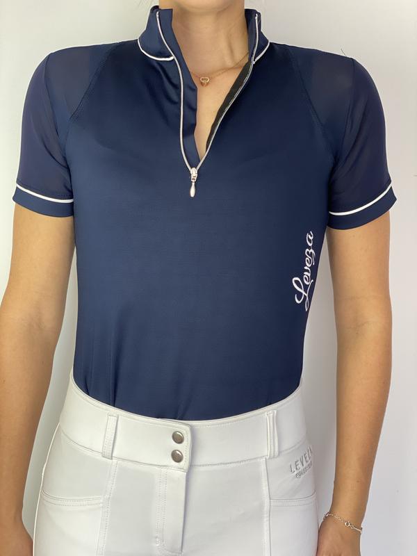 LEVEZA Naïma Training Riding Shirt - Navy - CLEARANCE