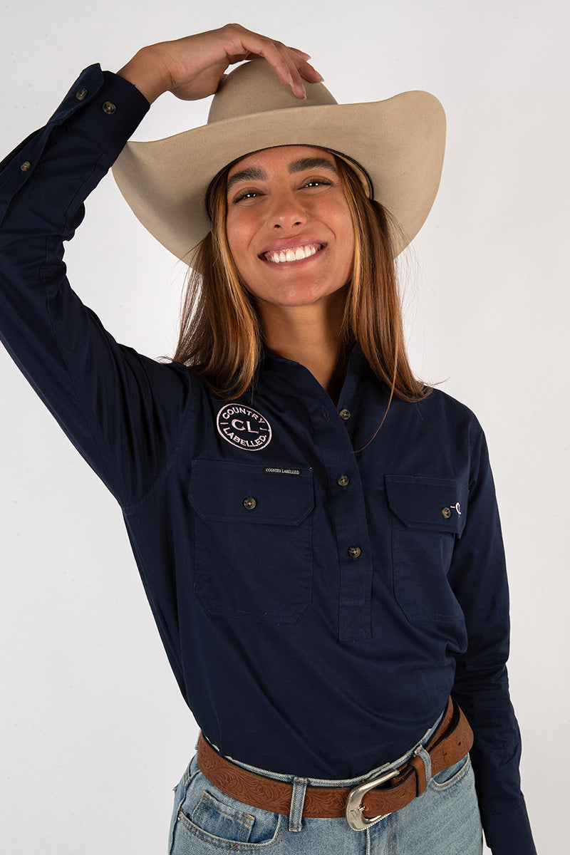 The Matilda Work Shirt - Navy
