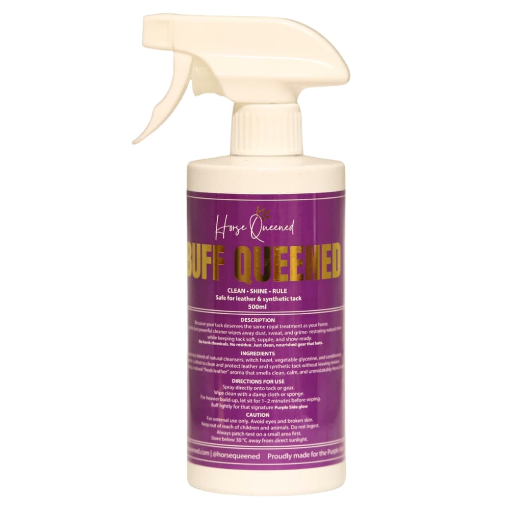Buff Queened – Horse Care Leather & Synthetic Tack Cleaner/Conditioner Spray - Horse Queened
