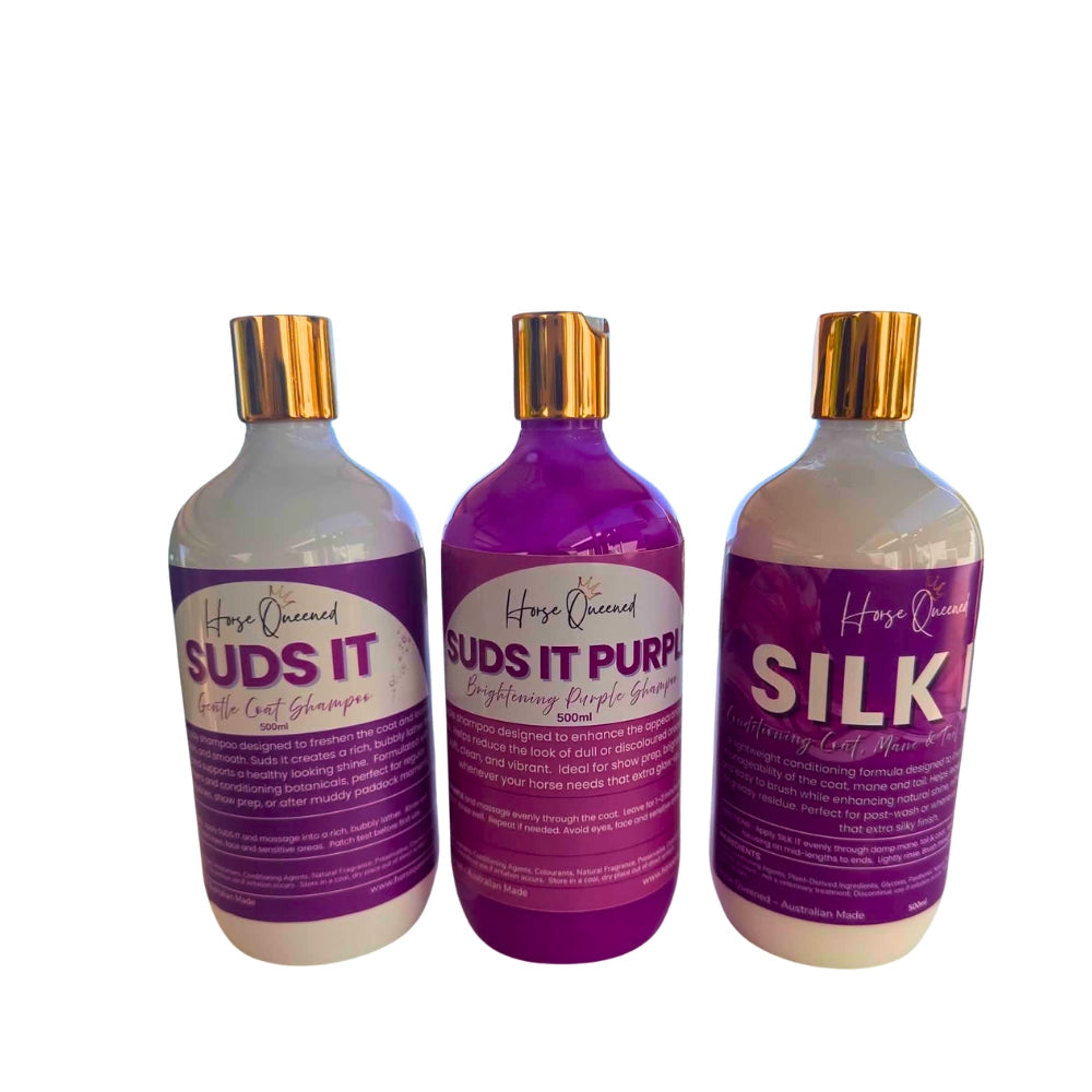 The Wash & Silk Collection – Horse Grooming Wash Day Bundle - Horse Queened