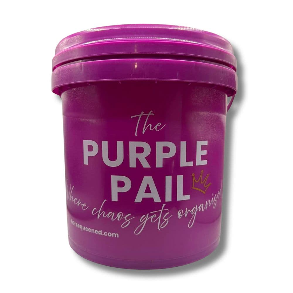 The Purple Pail – Horse Grooming 12L Show Bucket - Horse Queened