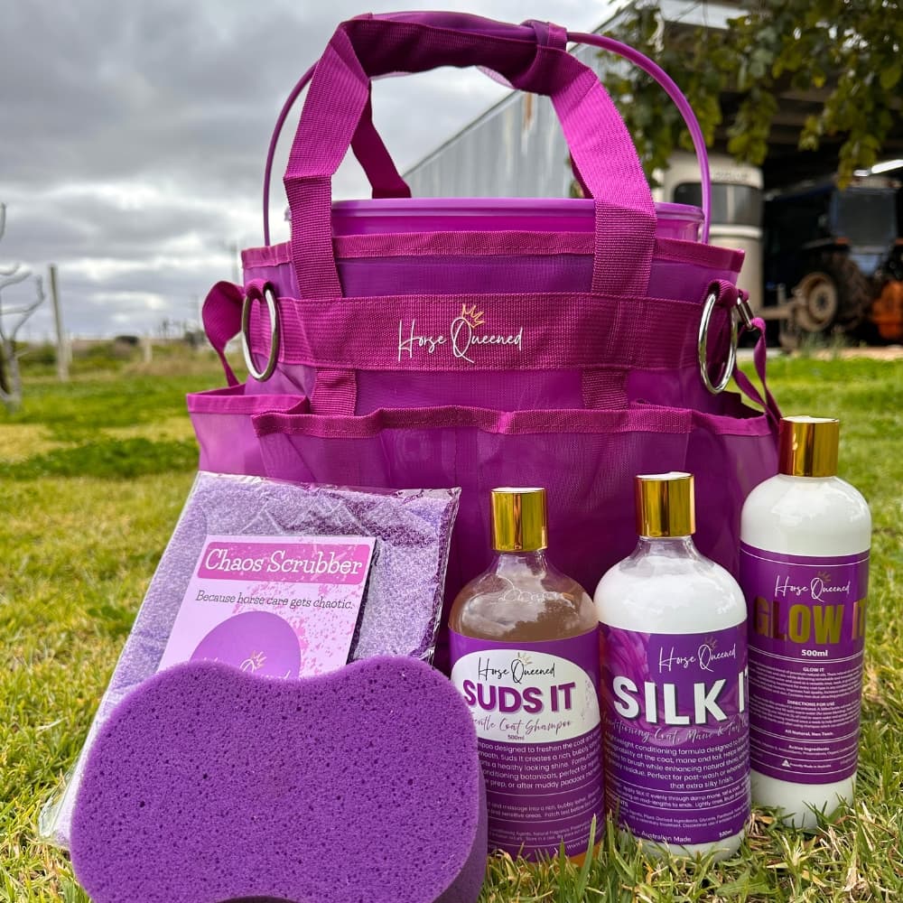 Wash Day Royalty Pail – Horse Grooming Wash Day Bundle - Horse Queened