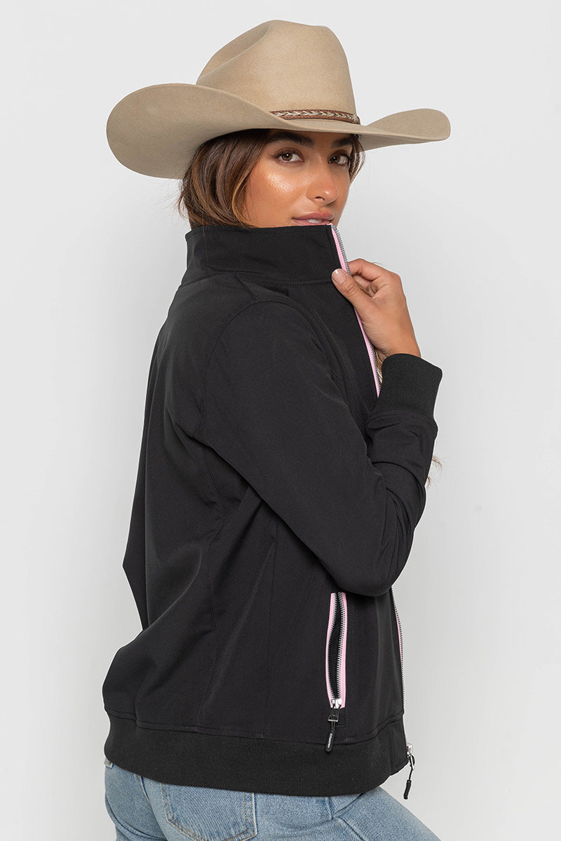 Womens - Rustler - Soft Shell Jacket - Black & Pink