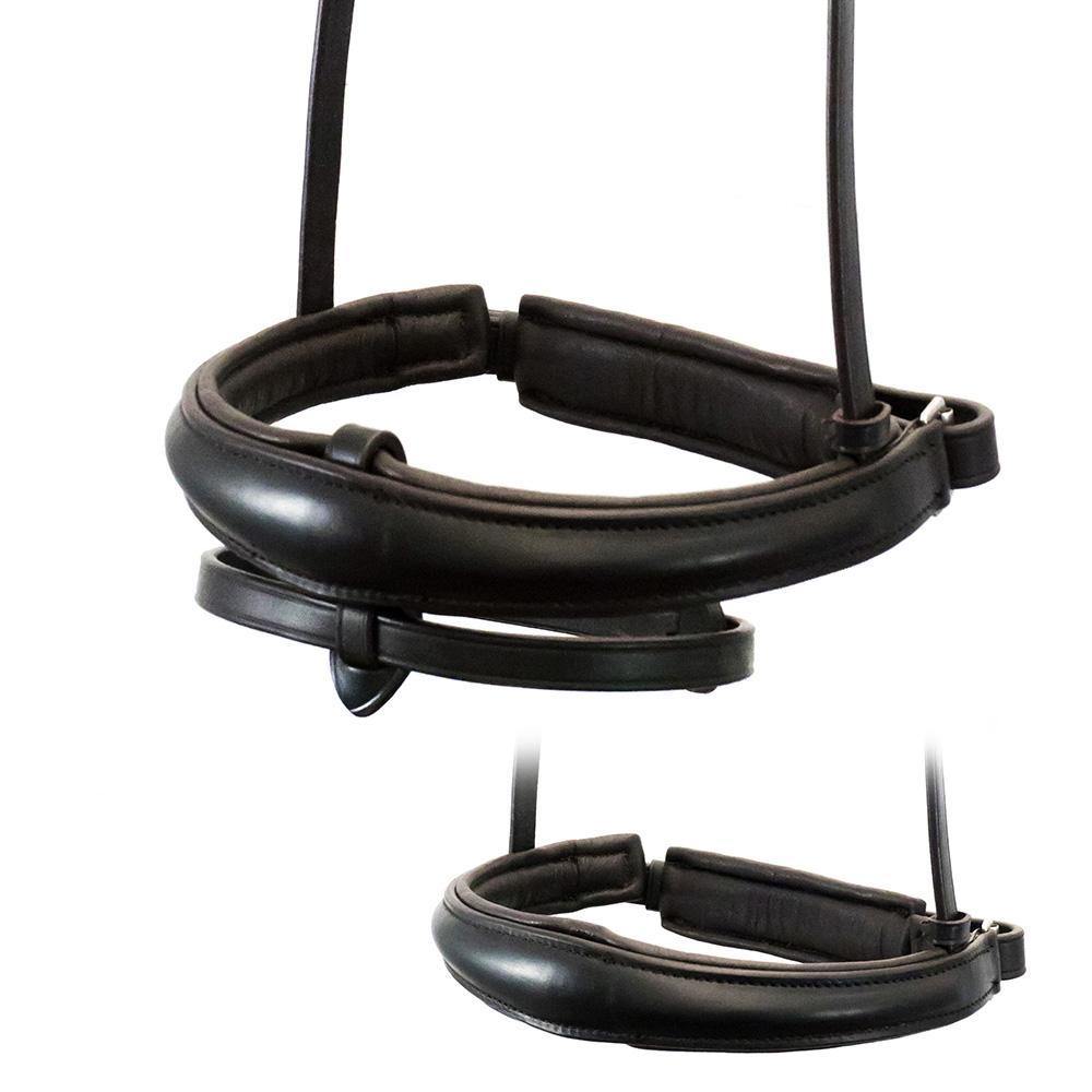 ANANTOMICAL RAISED PLAIN CONVERTER CRANK - HAVANA SNAFFLE/DOUBLE NOSEBAND - Flexible Fit Equestrian Australia