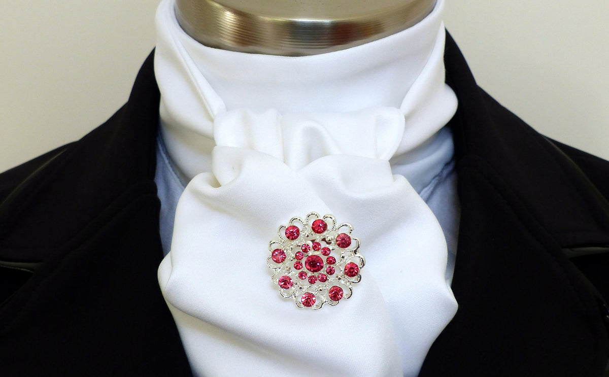 Pink hearts brooch with crystals – Free postage in Australia