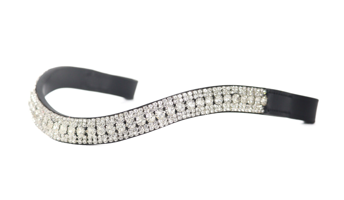Premium Black Snaffle Bridle 'Elegance'