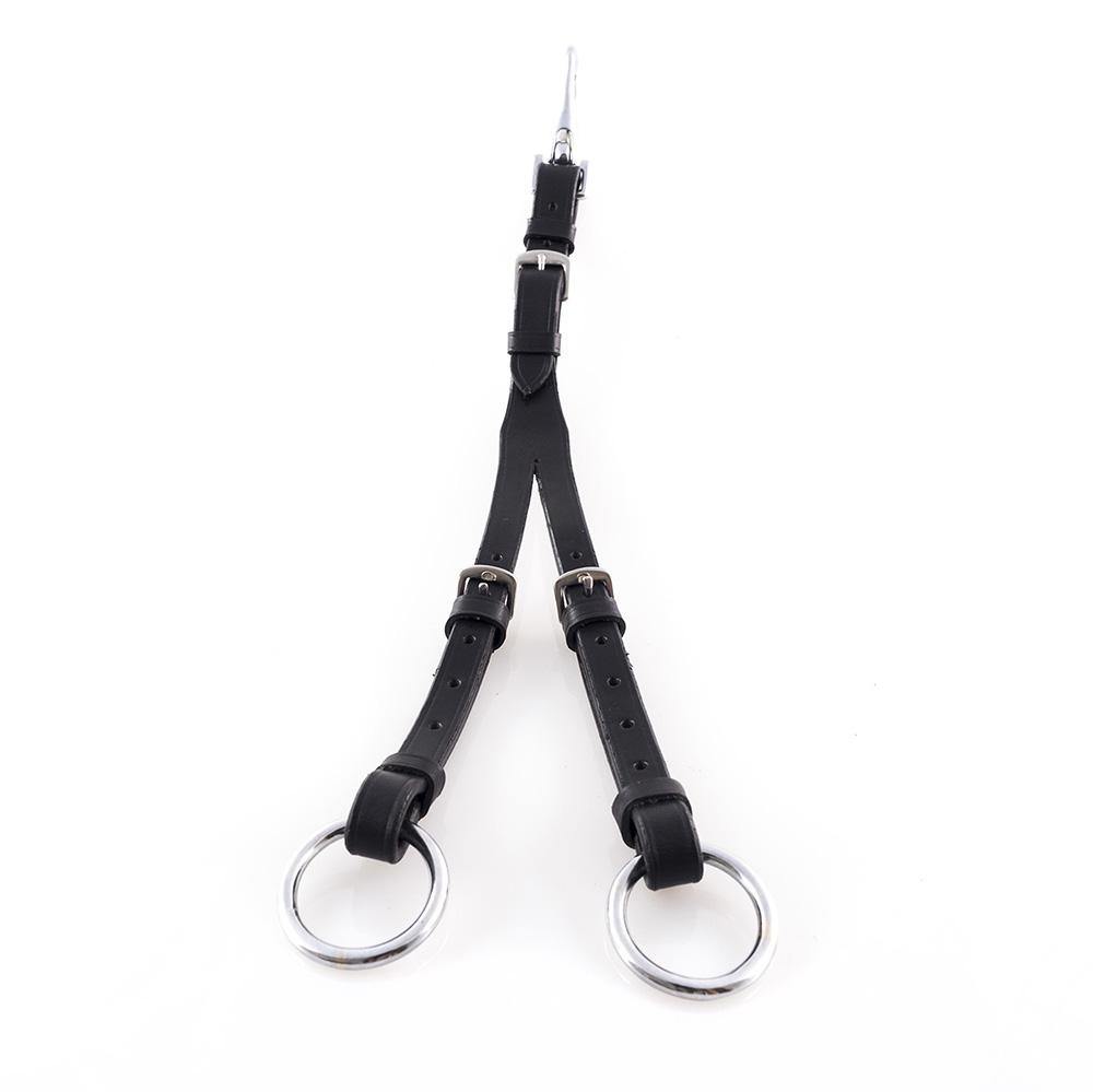 MARTINGALE RINGS - BLACK - Flexible Fit Equestrian Australia