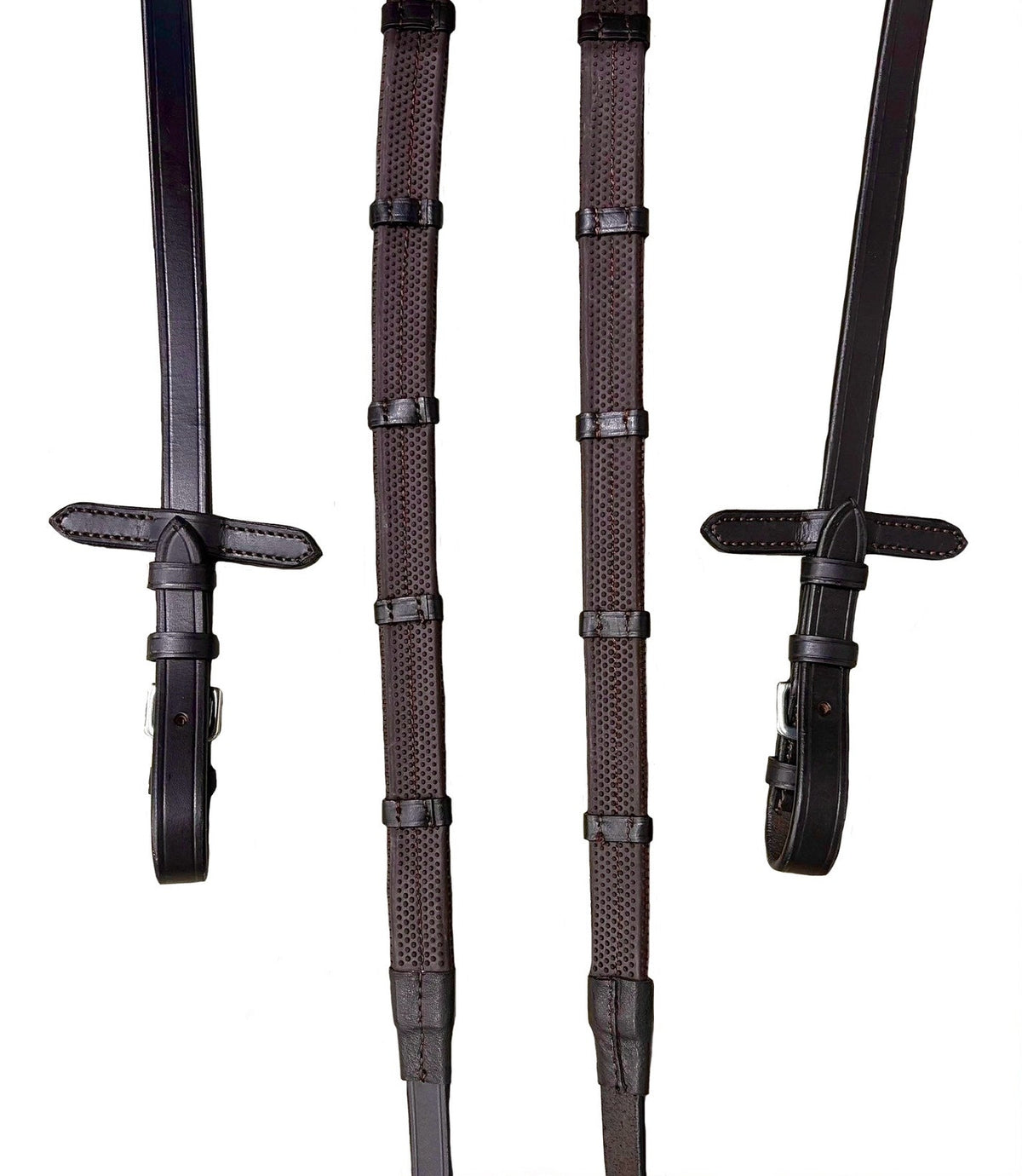 Pimple Grip Rubber Reins - Havana