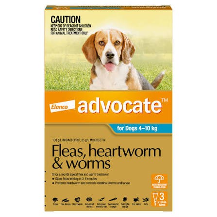 Advocate Spot On For Dogs 4-10kg