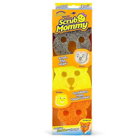 Scrub Mommy Aussie Shapes 3pk