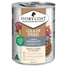 Ivory Coat Dog Wet Lamb & Sardine Stew 400g
