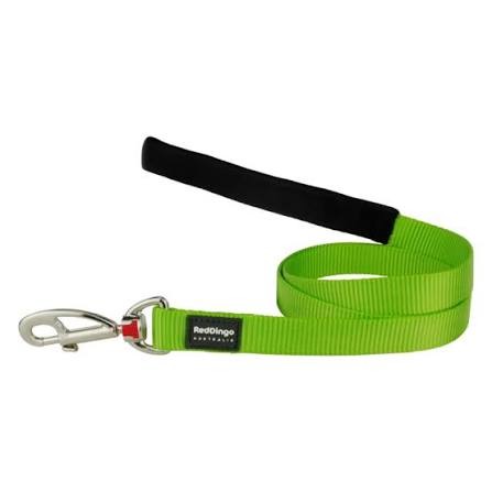 Red Dingo Classic Dog Lead Lime Green