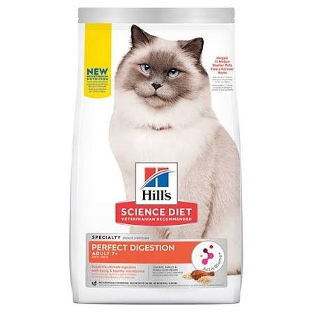 Hills Cat Perfect Digestion Adult 7+ Dry 2.72kg