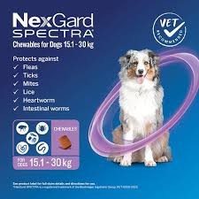 Nexgard Spectra Chewables For Dogs 15.1-30kg
