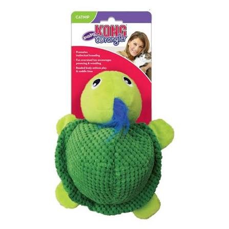 Kong Wrangler Kneading Turtle Cat Toy