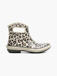 Bogs Womens Patch Ankle Leopard Taupe