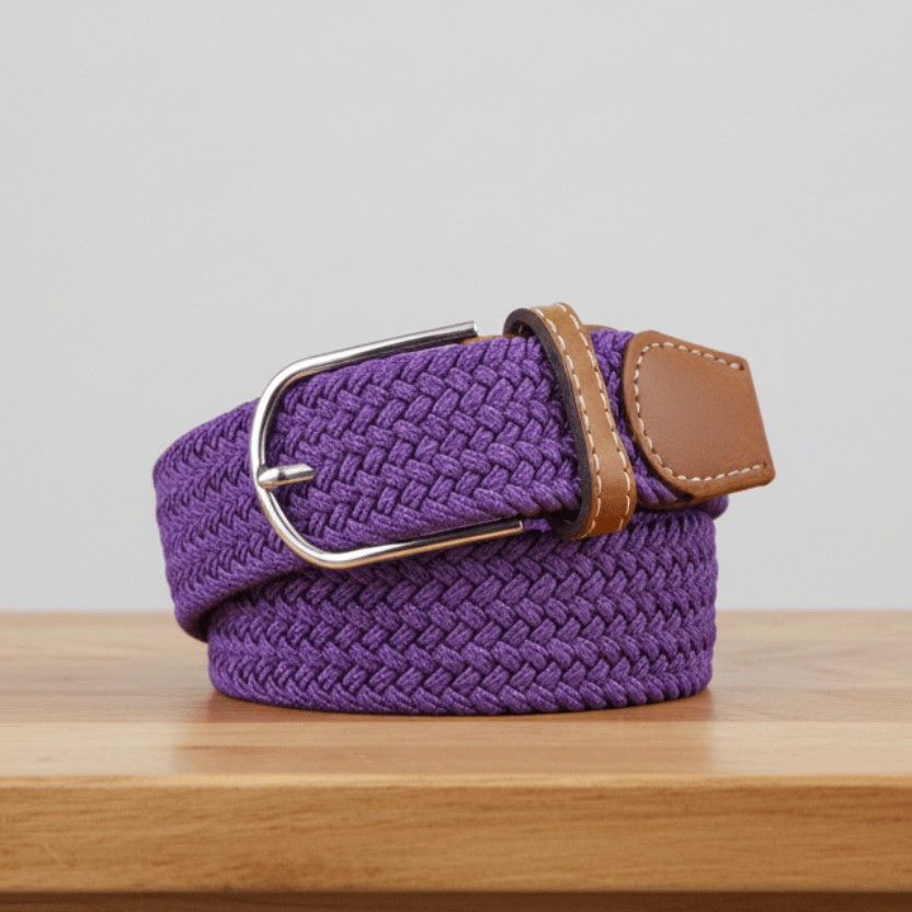Peter Williams Riding Apparel Braided Belt PW Braided Belt - Purple