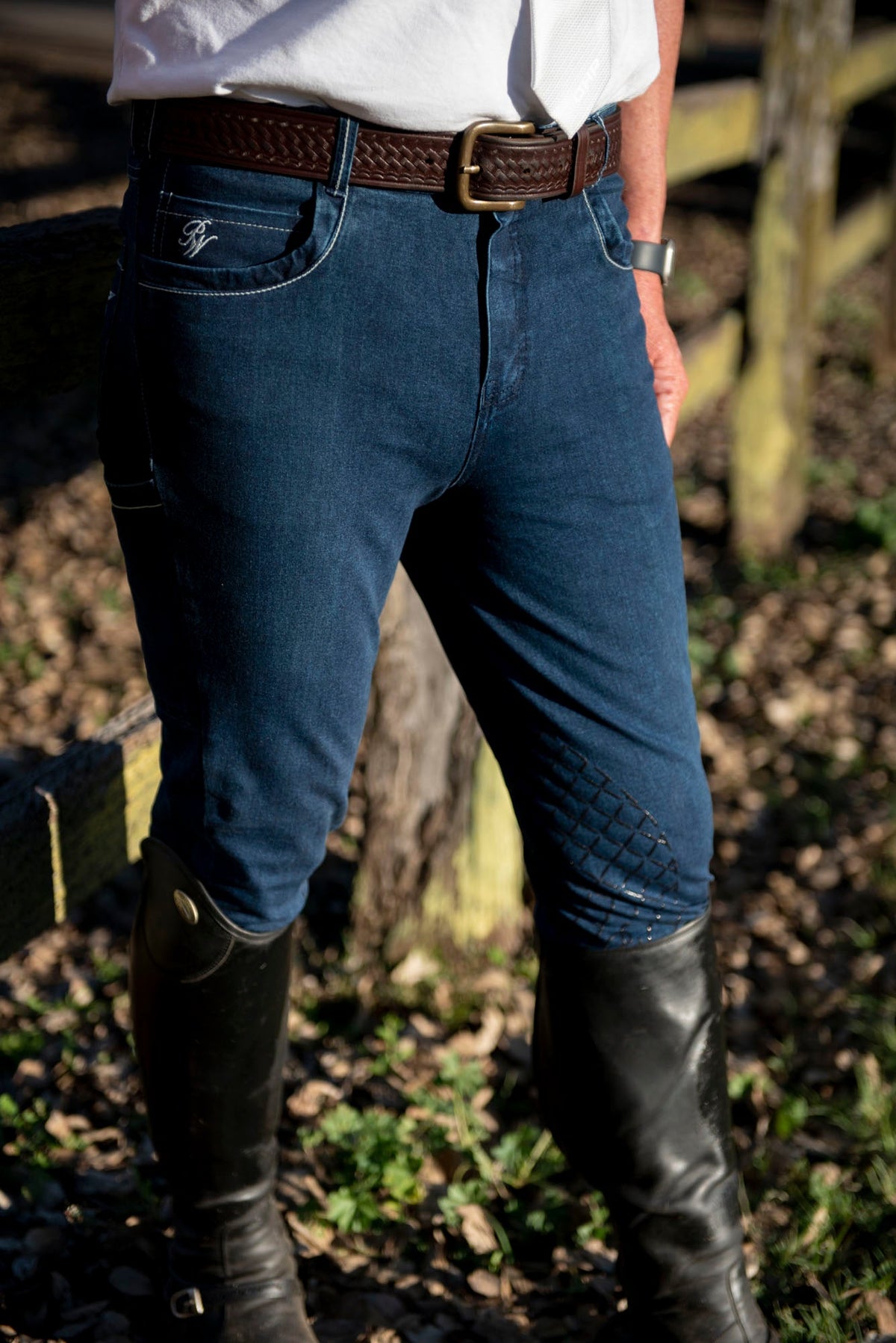 Peter Williams Riding Apparel Breeches Ashford Men's Denim Riding Breeches