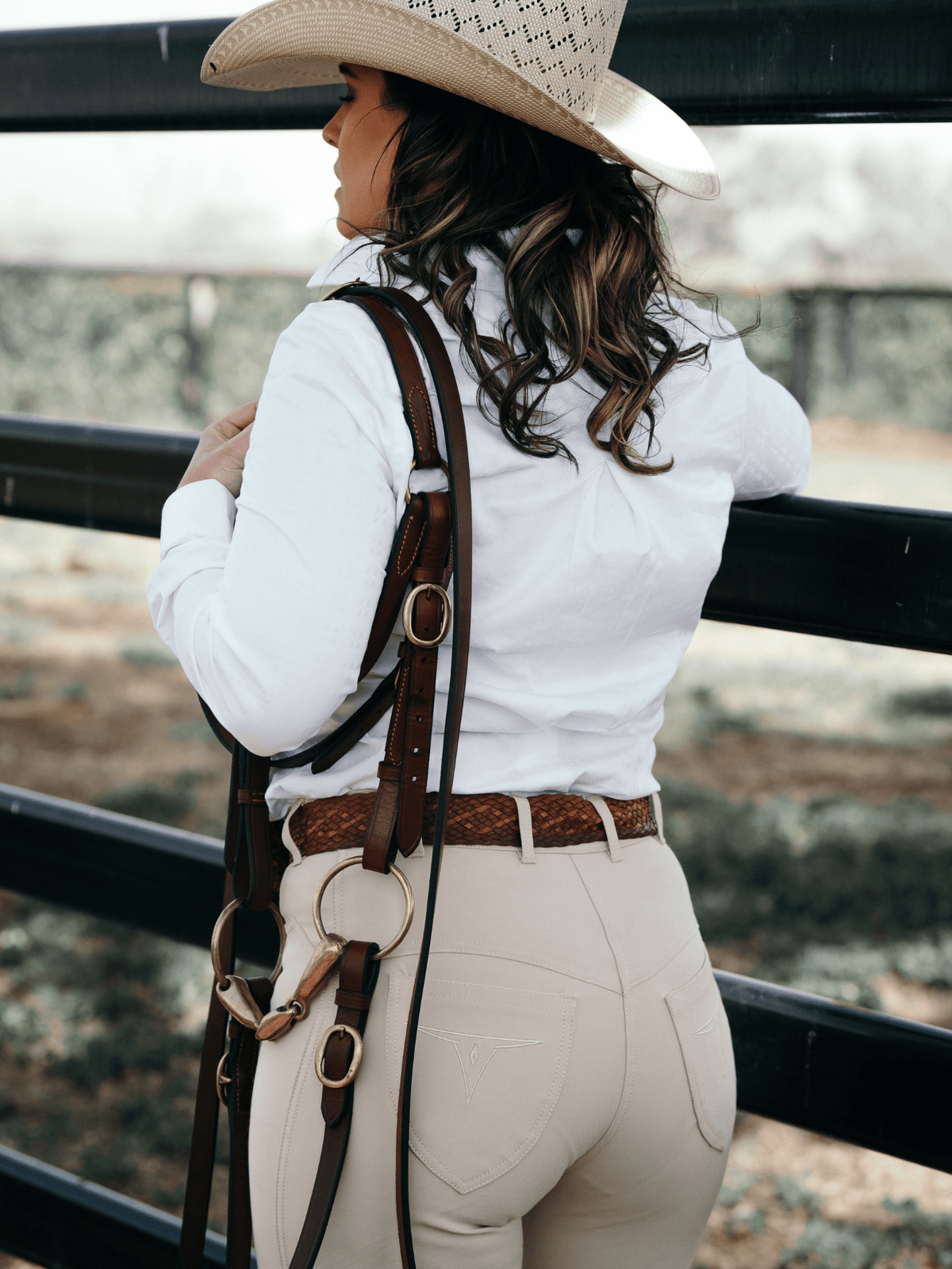 Clermont denim riding pants by Peter Williams, designed for stock horse competition