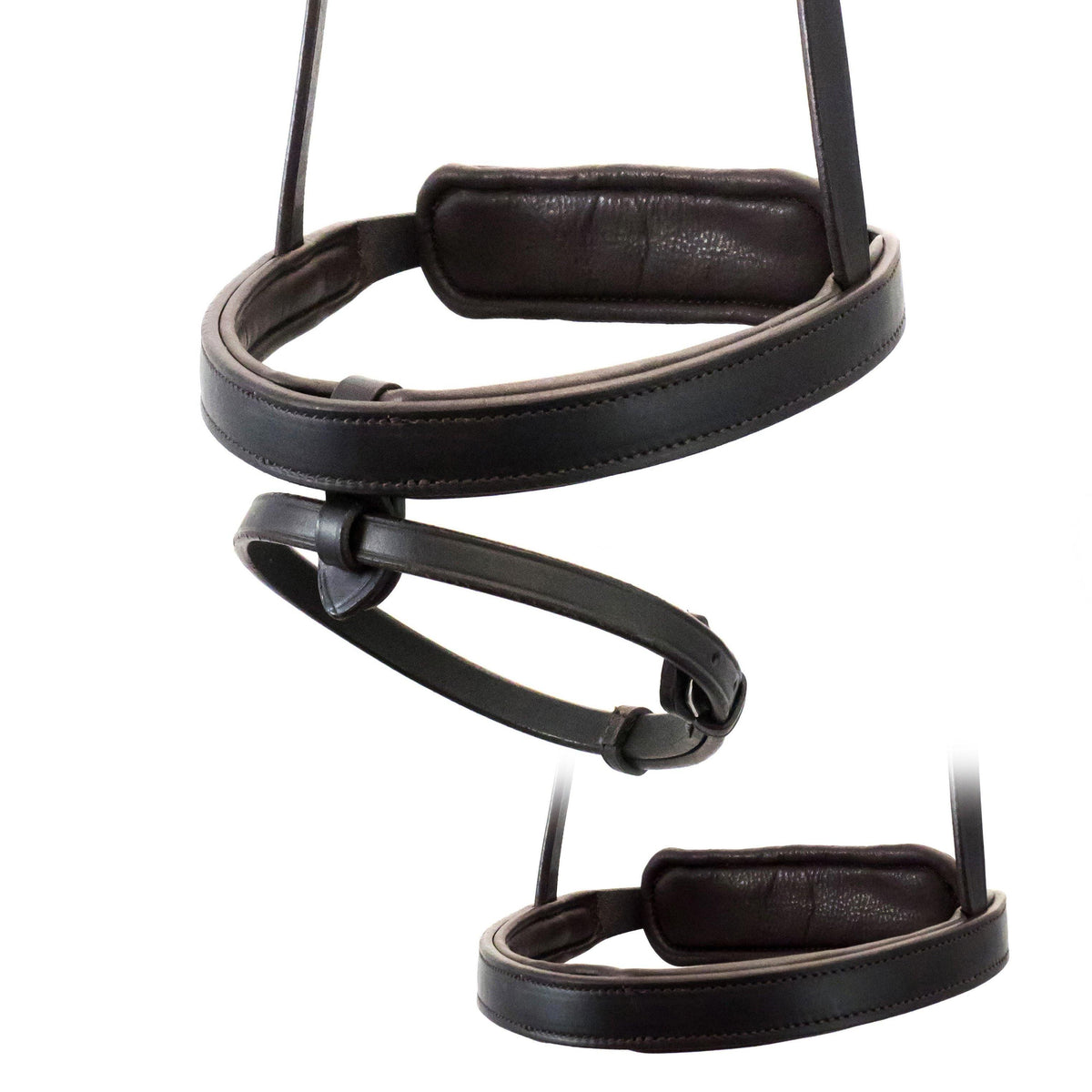 STRAIGHT FLAT PLAIN CONVERTER EVENTER - HAVANA SNAFFLE/DOUBLE NOSEBAND - Flexible Fit Equestrian Australia