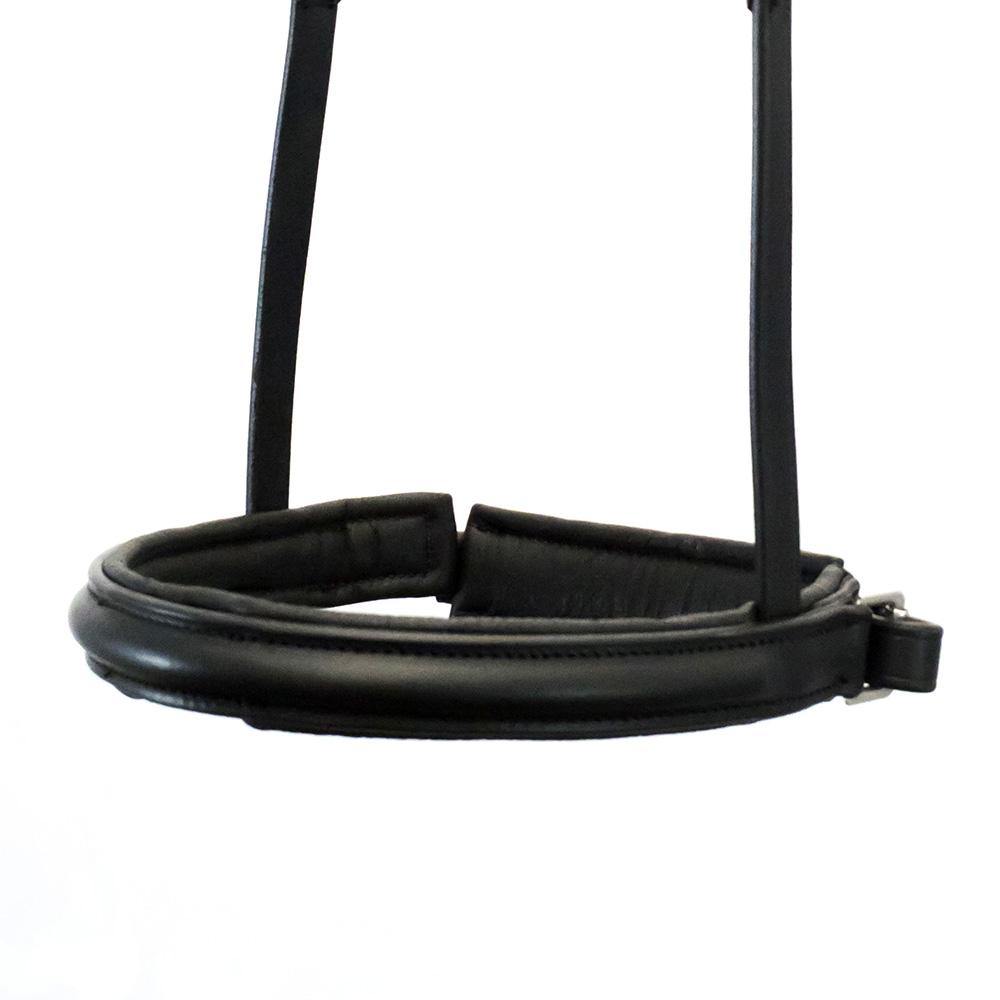 STRAIGHT RAISED PLAIN CONVERTER CRANK - BLACK SNAFFLE/DOUBLE NOSEBAND - Flexible Fit Equestrian Australia