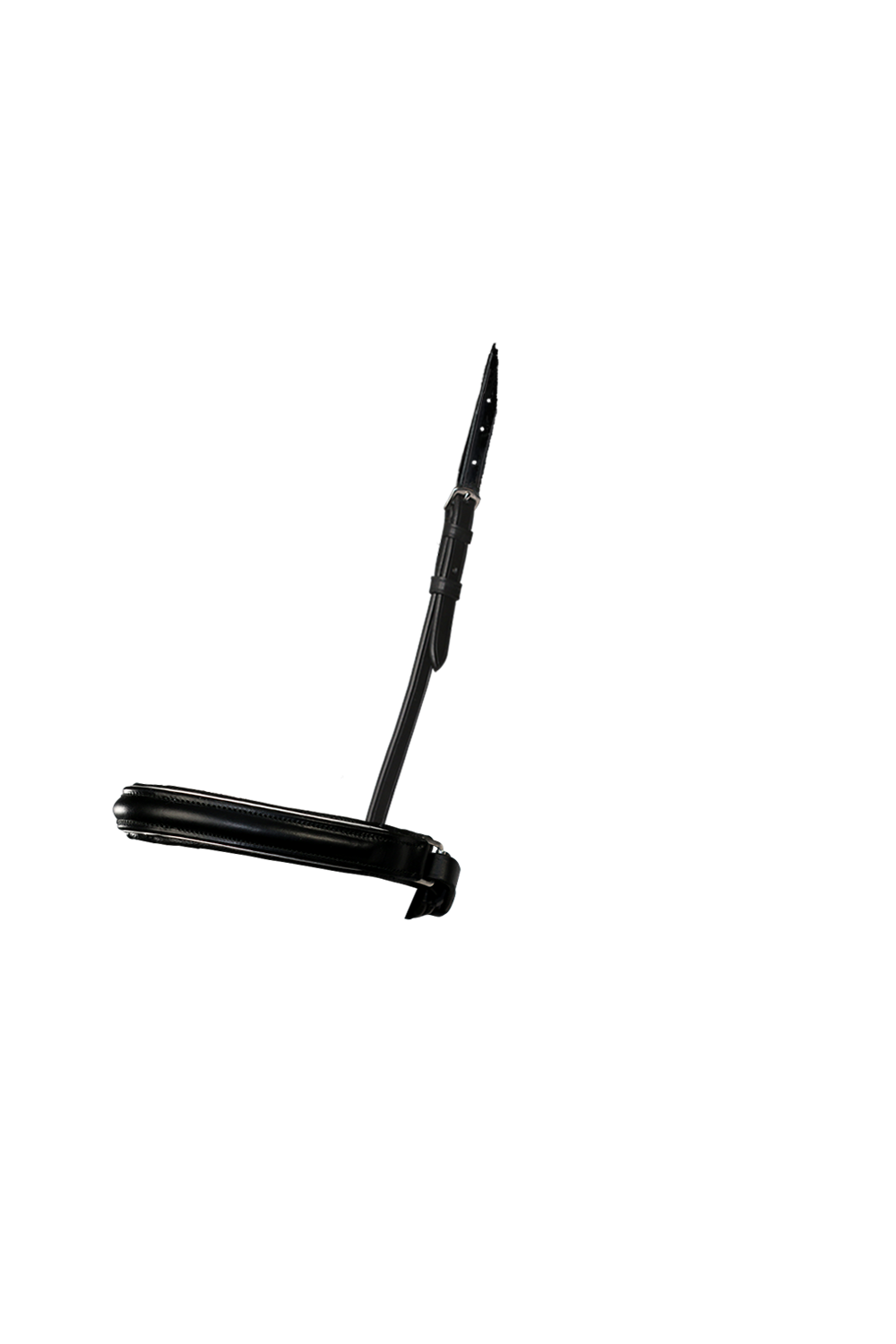 STRAIGHT RAISED SILVER PIPE CONVERTER CRANK - BLACK SNAFFLE/DOUBLE NOSEBAND - Flexible Fit Equestrian Australia