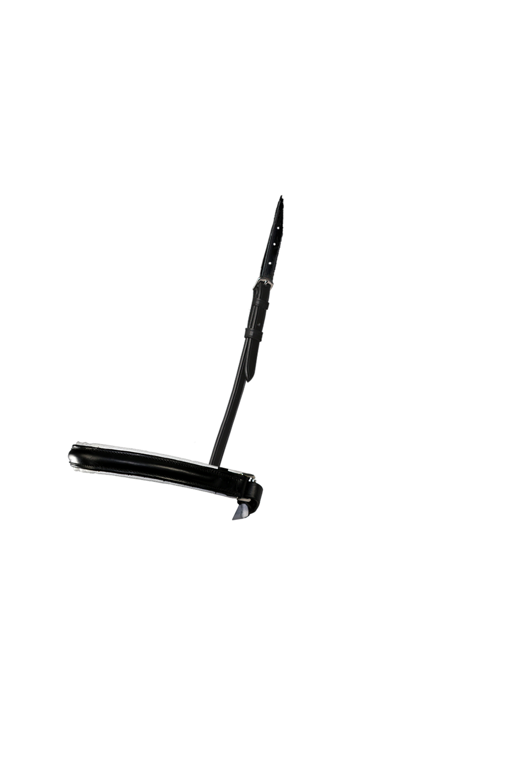 STRAIGHT RAISED WHITE PADDED CONVERTER CRANK - BLACK SNAFFLE/DOUBLE NOSEBAND - Flexible Fit Equestrian Australia