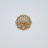 ERA EURO BELLE with Crystals Stock Tie - White lustre satin with lace frill, crystals on neck and brooch