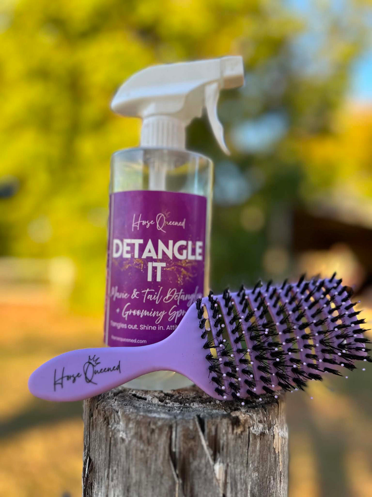 Tangle Tamer Brush – Horse Grooming Detangling Brush - Horse Queened