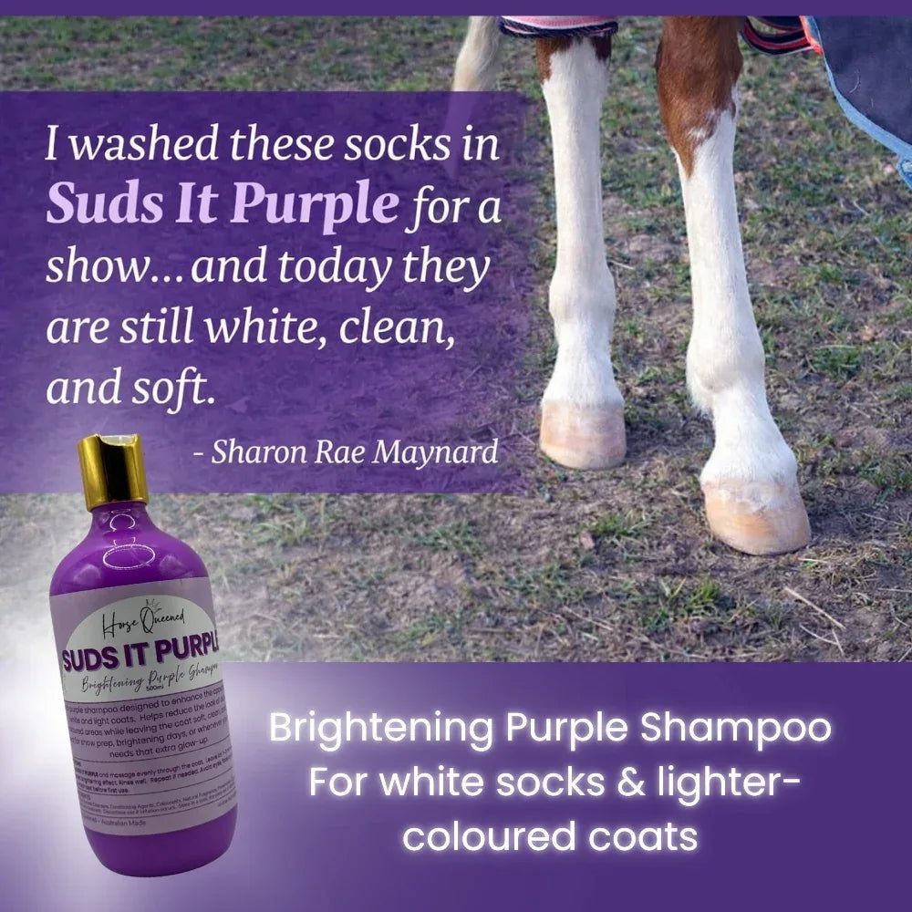 Suds It Purple – Natural Brightening Purple Shampoo - Horse Queened