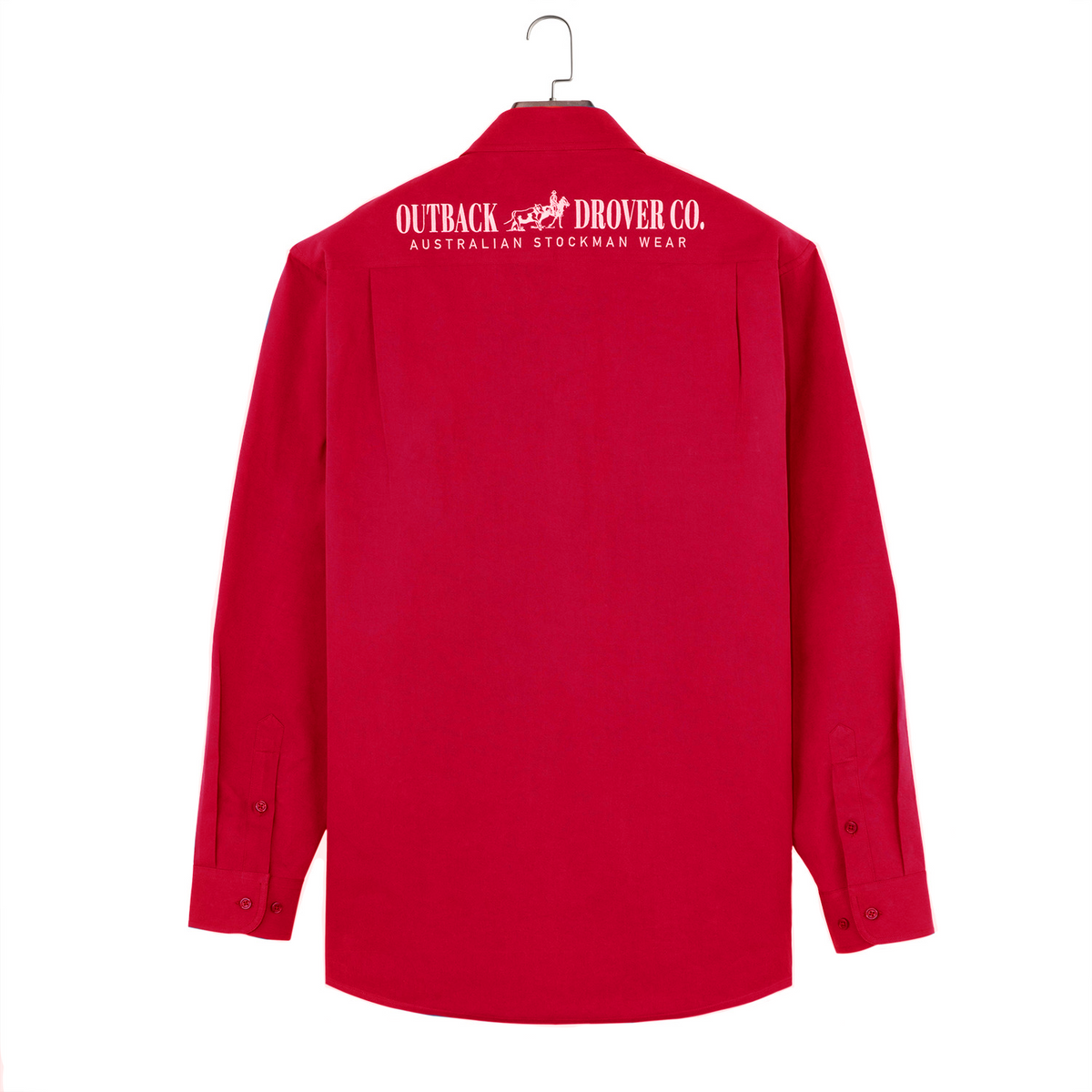 Wreschke 1/2 Button Workshirt - Red