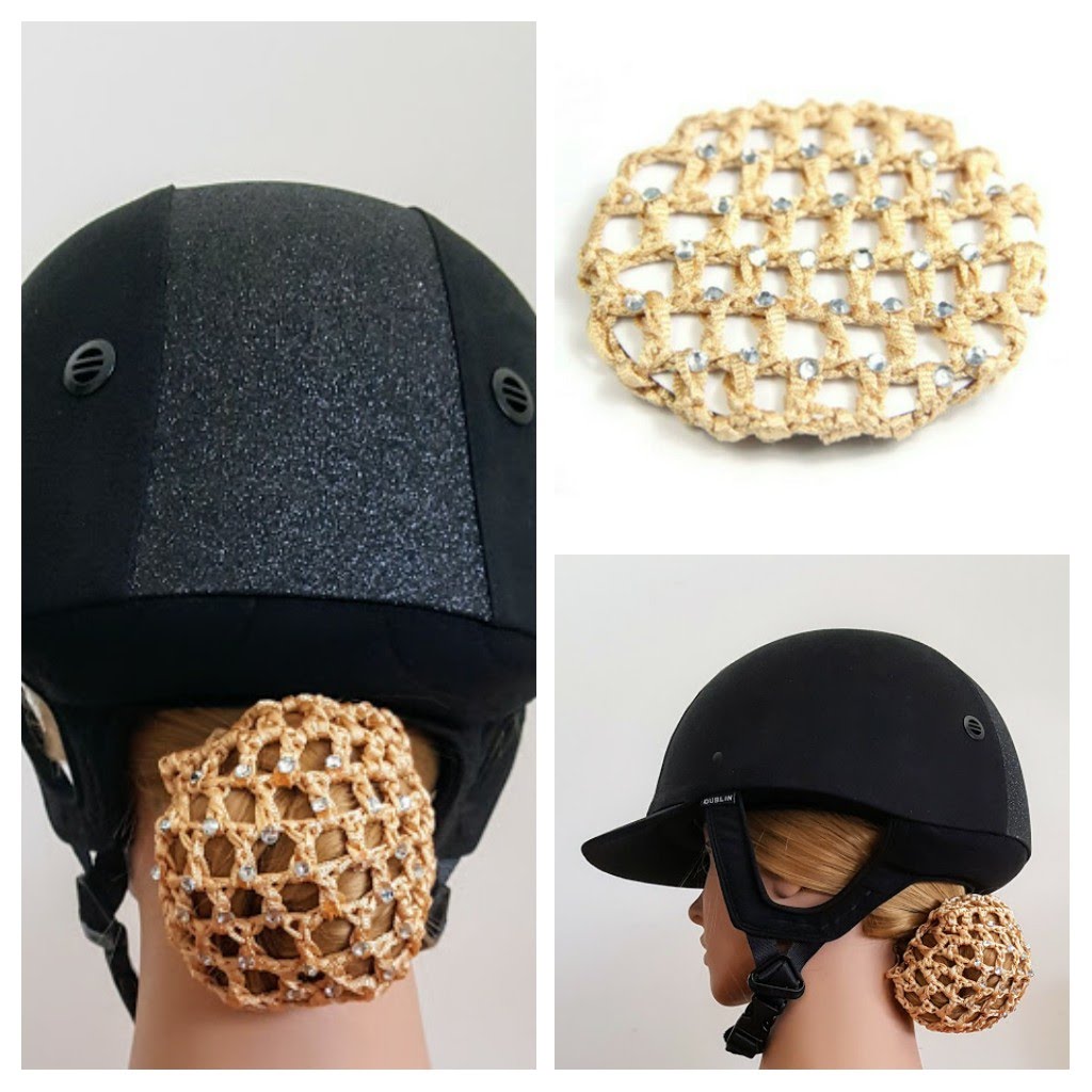 Anka Crystal Hair Net - Black, Hot pink, Navy, Blonde, Pale blue, Grey