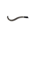 Black & Clear Thin Crystal Wave - Black Browband