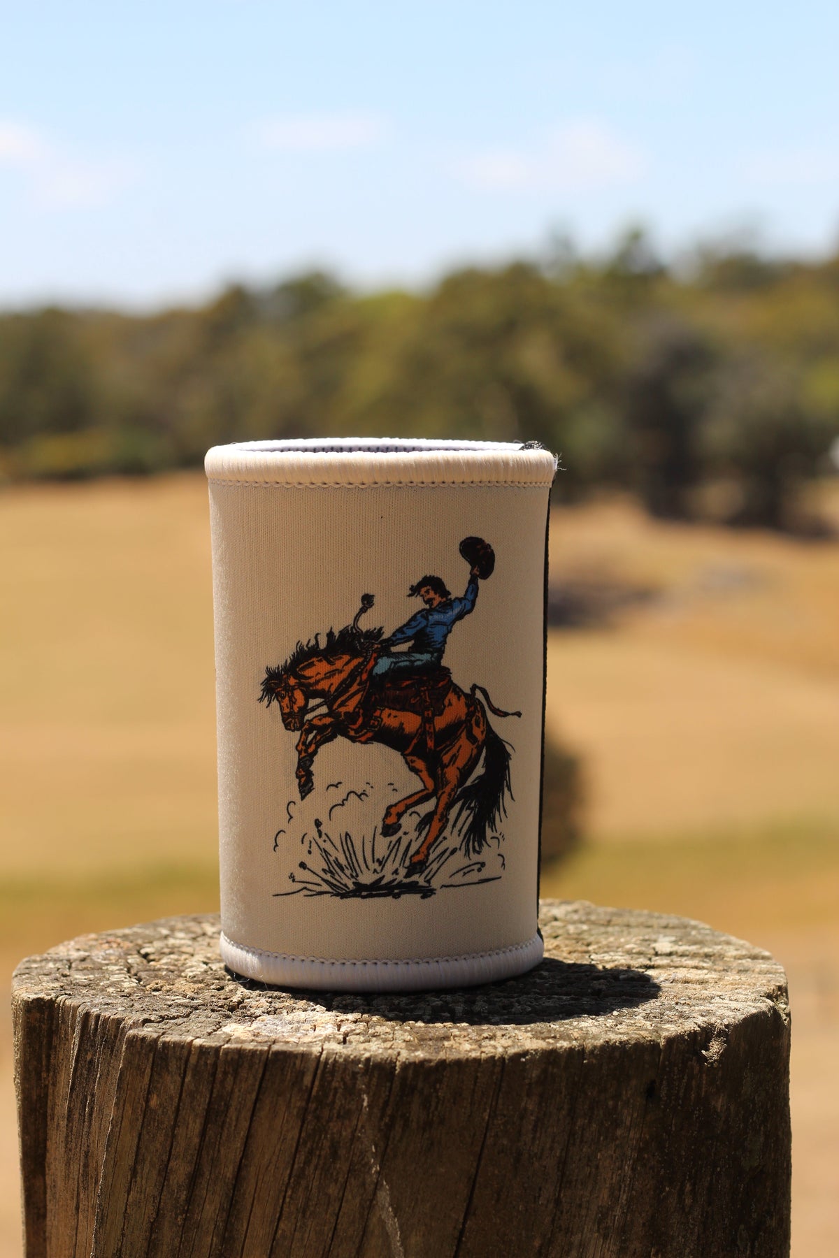 Stubby Holder Rodeo -White