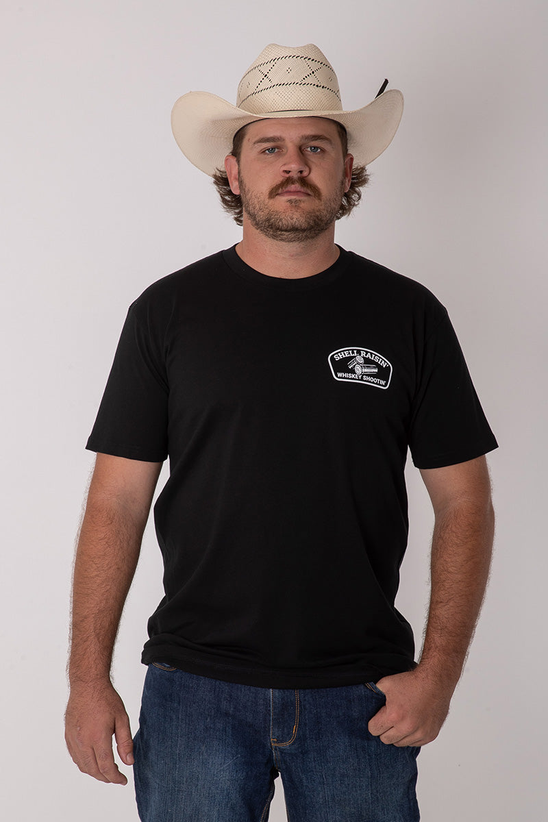 CL T Shirt  - Black - Shell Raisin' Whiskey Shootin'