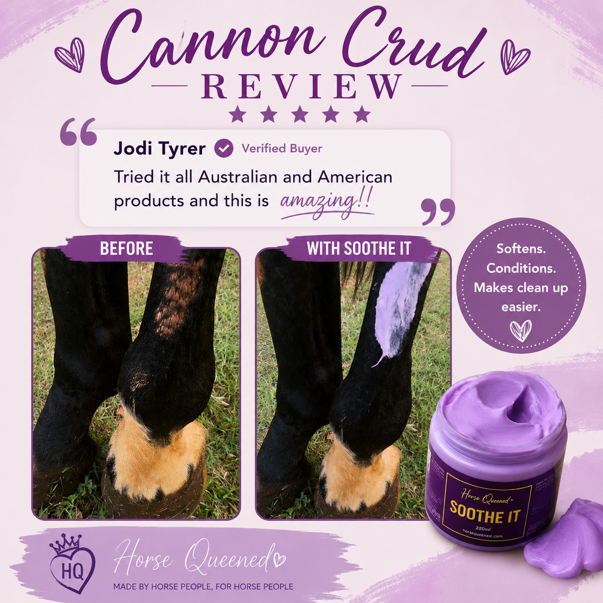 Soothe It – Purple Comfort Cream for Horse Skin