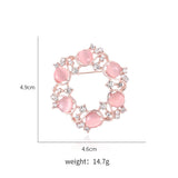 CHLOE Pink & gold crystal brooch – Free postage in Australia
