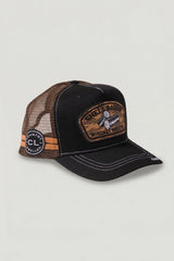 Country Labelled Cap - Shell Raisin' Whiskey Shootin' - Black & Camo