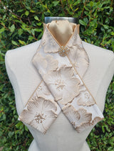 ERA Designer Collection Pre-tied Stock Tie - Hibiscus Gold
