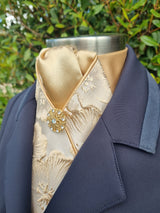 ERA Designer Collection Pre-tied Stock Tie - Hibiscus Gold
