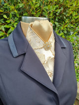 ERA Designer Collection Pre-tied Stock Tie - Hibiscus Gold