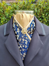 ERA Designer Collection Pre-tied Stock Tie Plastron -  Oriental Brocade - Regency