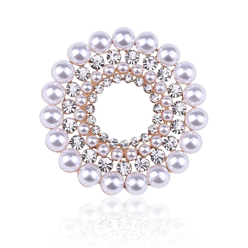 DIORE Pearl brooch in silver or gold - Free postage in Australia